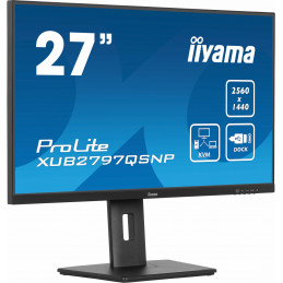 iiyama ProLite XUB2797QSNP-B1 tietokoneen litteä näyttö 68,6 cm (27") 2560 x 1440 pikseliä Wide Quad HD LED musta