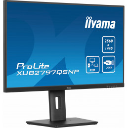 iiyama ProLite XUB2797QSNP-B1 tietokoneen litteä näyttö 68,6 cm (27") 2560 x 1440 pikseliä Wide Quad HD LED musta