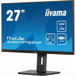 iiyama ProLite XUB2797QSNP-B1 tietokoneen litteä näyttö 68,6 cm (27") 2560 x 1440 pikseliä Wide Quad HD LED musta