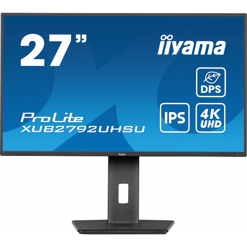 iiyama ProLite XUB2792UHSU-B6 tietokoneen litteä näyttö 68,6 cm (27") 3840 x 2160 pikseliä Dual UHD LED musta