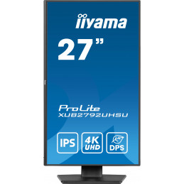 iiyama ProLite XUB2792UHSU-B6 tietokoneen litteä näyttö 68,6 cm (27") 3840 x 2160 pikseliä Dual UHD LED musta