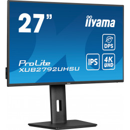 iiyama ProLite XUB2792UHSU-B6 tietokoneen litteä näyttö 68,6 cm (27") 3840 x 2160 pikseliä Dual UHD LED musta