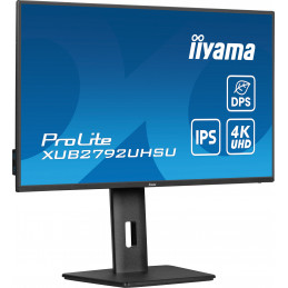 iiyama ProLite XUB2792UHSU-B6 tietokoneen litteä näyttö 68,6 cm (27") 3840 x 2160 pikseliä Dual UHD LED musta