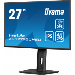 iiyama ProLite XUB2792UHSU-B6 tietokoneen litteä näyttö 68,6 cm (27") 3840 x 2160 pikseliä Dual UHD LED musta