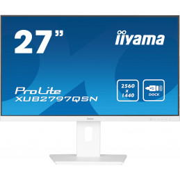 iiyama ProLite XUB2797QSN-W1 tietokoneen litteä näyttö 68,6 cm (27") 1920 x 1080 pikseliä Full HD LED Valkoinen