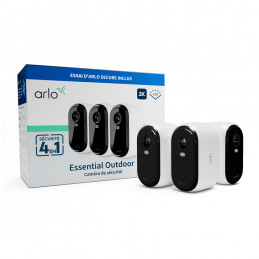 Arlo Essential 2K Ulko-valvontakamera, 3-pack