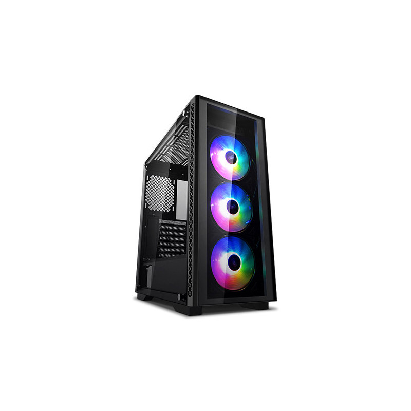 DeepCool Matrexx 50 ADD-RGB 3F Midi Tower musta, Läpinäkyvä