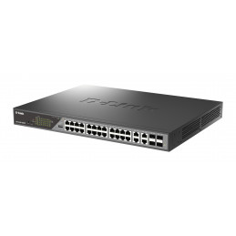 D-Link DSS-200G-28MP verkkokytkin Hallittu L2 Gigabit Ethernet (10 100 1000) Power over Ethernet -tuki 1U Harmaa