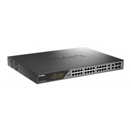 D-Link DSS-200G-28MP verkkokytkin Hallittu L2 Gigabit Ethernet (10 100 1000) Power over Ethernet -tuki 1U Harmaa