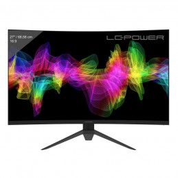 LC-Power LC-M27-QHD-165-C tietokoneen litteä näyttö 68,6 cm (27") 2560 x 1440 pikseliä Quad HD LED musta