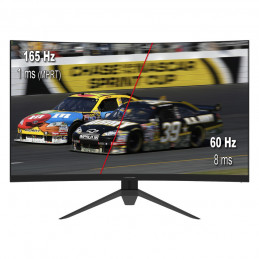 LC-Power LC-M27-QHD-165-C tietokoneen litteä näyttö 68,6 cm (27") 2560 x 1440 pikseliä Quad HD LED musta