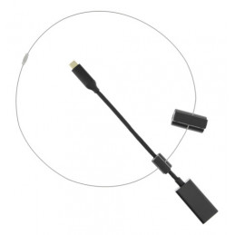 Deltaco HDMI-AR11 kaapelin sukupuolenvaihtaja HDMI Type-A USB Type-C musta