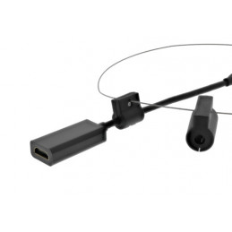 Deltaco HDMI-AR11 kaapelin sukupuolenvaihtaja HDMI Type-A USB Type-C musta