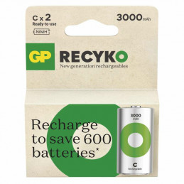 GP Batteries Recyko 3000 C ladattava akku Nikkelimetallihybridi (NiMH) 3000 mAh 1,2 V