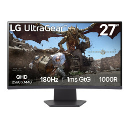 LG 27GS60QC-B tietokoneen litteä näyttö 68,6 cm (27") 2560 x 1440 pikseliä Full HD LCD musta