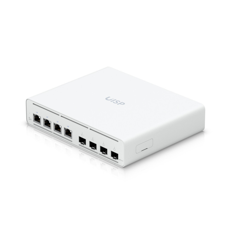 Ubiquiti UISP Switch Plus Hallittu 2.5G Ethernet (100 1000 2500) Power over Ethernet -tuki 1U Valkoinen