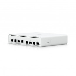 Ubiquiti UISP Switch Plus Hallittu 2.5G Ethernet (100 1000 2500) Power over Ethernet -tuki 1U Valkoinen