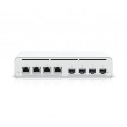 Ubiquiti UISP Switch Plus Hallittu 2.5G Ethernet (100 1000 2500) Power over Ethernet -tuki 1U Valkoinen