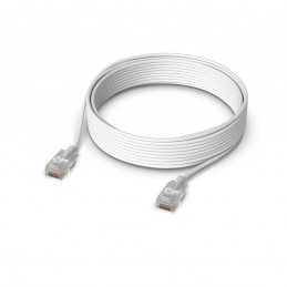 Ubiquiti UACC-Cable-Patch-EL-8M-W verkkokaapeli Läpikuultava, Valkoinen Cat6