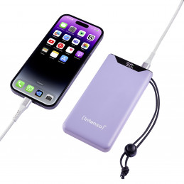 Intenso 7332033 akku- ja paristolaturi Litium polymeeri (LiPo) 10000 mAh Purppura