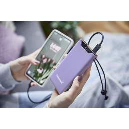 Intenso 7332033 akku- ja paristolaturi Litium polymeeri (LiPo) 10000 mAh Purppura