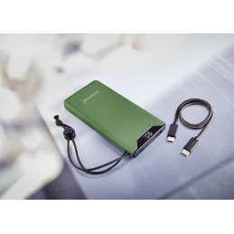 Intenso 7332037 akku- ja paristolaturi Litium polymeeri (LiPo) 10000 mAh Vihreä