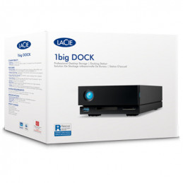 LaCie 1big Dock ulkoinen kovalevy 24 TB 7200 RPM 3.5" USB Type-A   USB Type-C 3.2 Gen 1 (3.1 Gen 1) musta