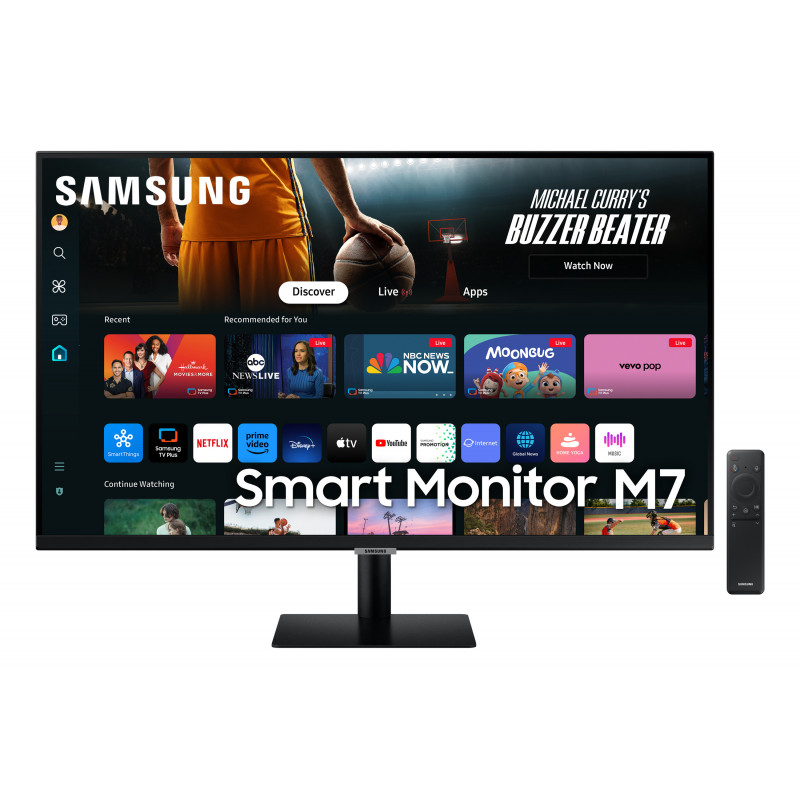 Samsung M70D tietokoneen litteä näyttö 81,3 cm (32") 3840 x 2160 pikseliä 4K Ultra HD LED musta