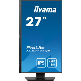 iiyama ProLite XU2793QS-B6 tietokoneen litteä näyttö 68,6 cm (27") 2560 x 1440 pikseliä 2K Ultra HD LED musta