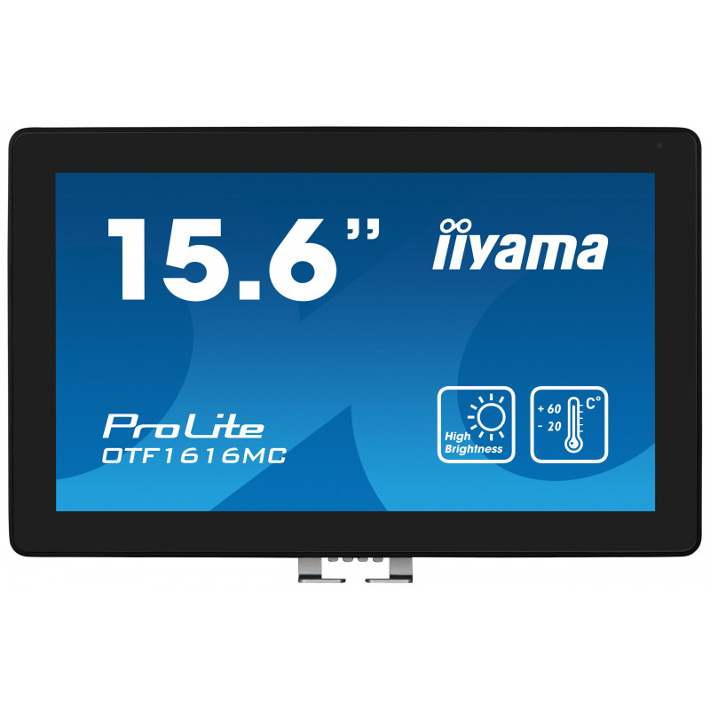 iiyama OTF1616MC-B1 infonäyttö Digitaalinen litteä infotaulu 39,6 cm (15.6") LCD 1100 cd m² Full HD musta Kosketusnäyttö