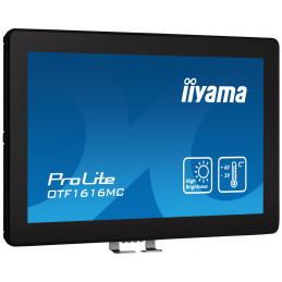 iiyama OTF1616MC-B1 infonäyttö Digitaalinen litteä infotaulu 39,6 cm (15.6") LCD 1100 cd m² Full HD musta Kosketusnäyttö