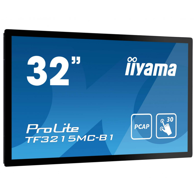 iiyama ProLite TF3215MC-B2 tietokoneen litteä näyttö 81,3 cm (32") 1920 x 1080 pikseliä Full HD LED Kosketusnäyttö Kioski musta