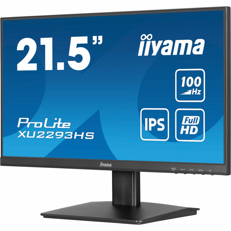 iiyama ProLite XU2293HS-B6 tietokoneen litteä näyttö 54,6 cm (21.5") 1920 x 1080 pikseliä Full HD LED musta