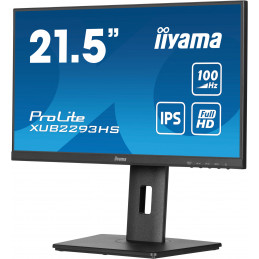 iiyama ProLite XUB2293HS-B6 tietokoneen litteä näyttö 54,6 cm (21.5") 1920 x 1080 pikseliä Full HD LED musta