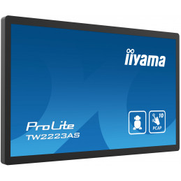 iiyama TW2223AS-B2 infonäyttö Interaktiivinen litteä paneeli 54,6 cm (21.5") Wi-Fi 400 cd m² Full HD musta Kosketusnäyttö