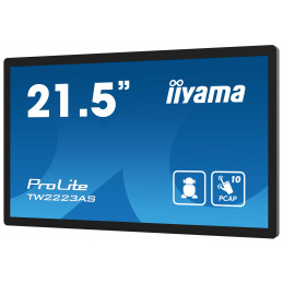 iiyama TW2223AS-B2 infonäyttö Interaktiivinen litteä paneeli 54,6 cm (21.5") Wi-Fi 400 cd m² Full HD musta Kosketusnäyttö