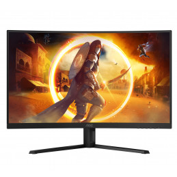 AOC G4 CQ32G4VE tietokoneen litteä näyttö 81,3 cm (32") 2560 x 1440 pikseliä Quad HD LCD musta, Harmaa