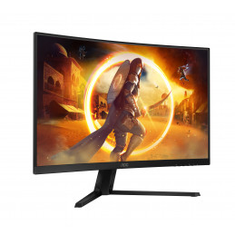 AOC G4 CQ32G4VE tietokoneen litteä näyttö 81,3 cm (32") 2560 x 1440 pikseliä Quad HD LCD musta, Harmaa