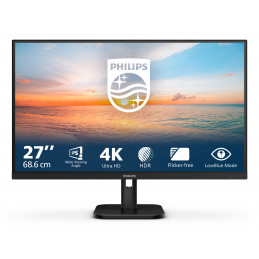 Philips 27E1N1800A 00 tietokoneen litteä näyttö 68,6 cm (27") 3840 x 2160 pikseliä 4K Ultra HD LED musta