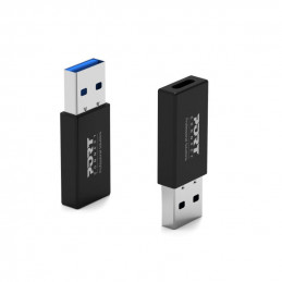 Port Designs 900154 kaapelin sukupuolenvaihtaja USB-A USB-C musta