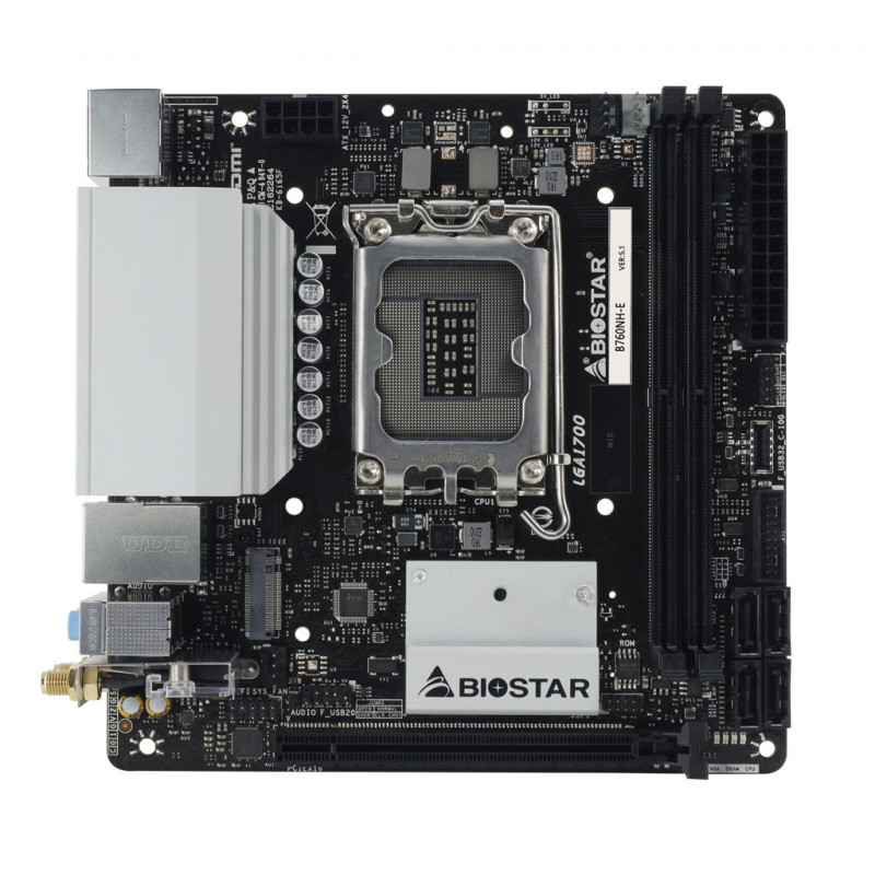 Biostar B760NH-E emolevy Intel B760 LGA 1700 Mini ITX