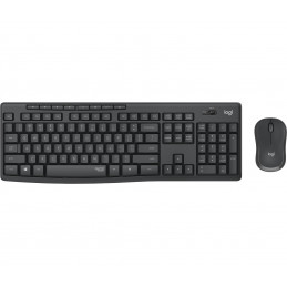 Logitech MK295 Silent Wireless Combo näppäimistö Sisältää hiiren Office USB QWERTY Pohjoismainen Grafiitti