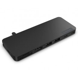 Lenovo 4X11N40212 kannettavien tietokoneiden telakka ja porttitoistin Langallinen USB 3.2 Gen 1 (3.1 Gen 1) Type-C musta