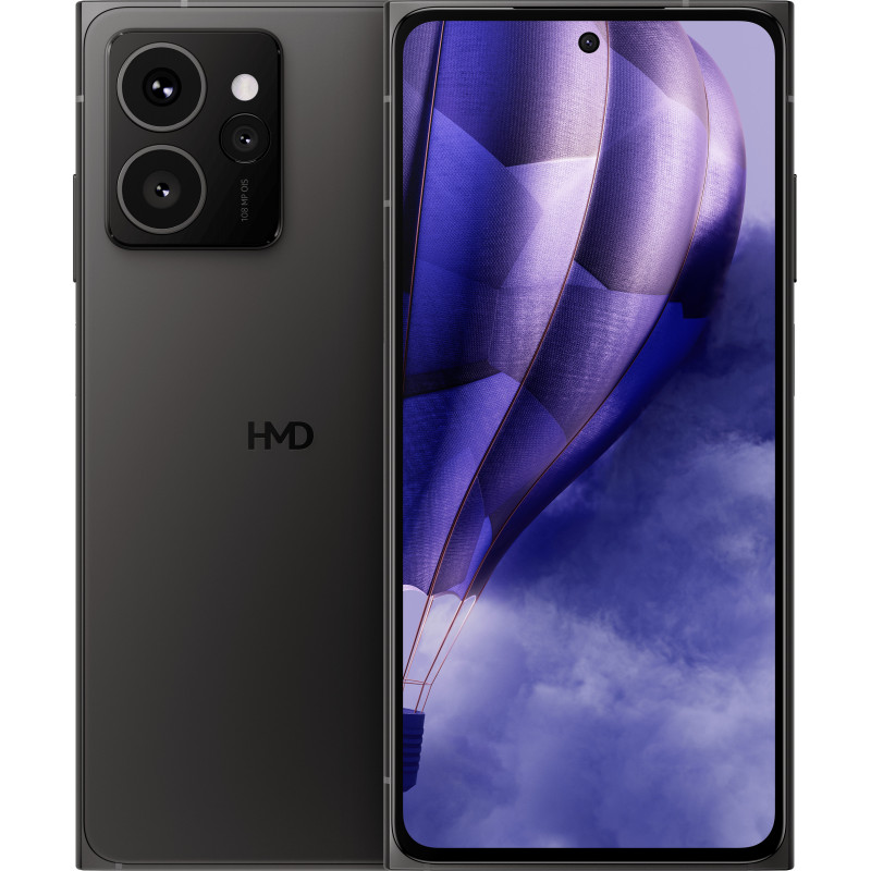 HMD Skyline 16,6 cm (6.55") Kaksois-SIM Android 14 5G USB Type-C 8 GB 256 GB 4600 mAh musta