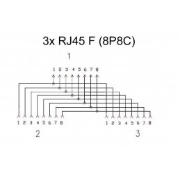 Microconnect MPK302B verkkohaaroitin musta