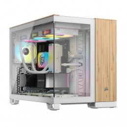 Corsair CC-9011288-WW tietokonekotelo Midi Tower Bamboo, Valkoinen