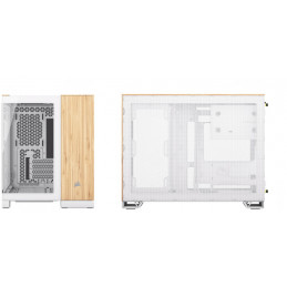 Corsair CC-9011288-WW tietokonekotelo Midi Tower Bamboo, Valkoinen