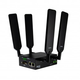 BECbyBILLION 5G NR Industrial Router with langallinen reititin Gigabitti Ethernet musta