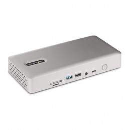 StarTech.com 132UE-TB4USB4DOCK kannettavien tietokoneiden telakka ja porttitoistin Langallinen Thunderbolt 4 Harmaa