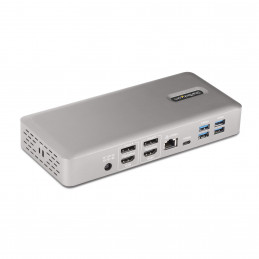 StarTech.com 132UE-TB4USB4DOCK kannettavien tietokoneiden telakka ja porttitoistin Langallinen Thunderbolt 4 Harmaa